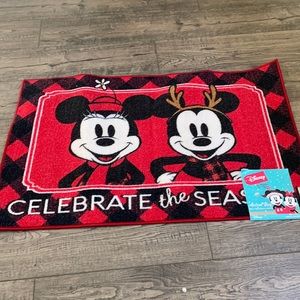 Mickey Mouse  Christmas holiday mat rug